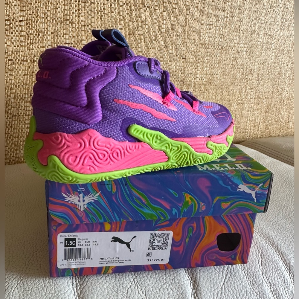 PUMA Kids Girls/Boys Sneakers sUS1.5C,EU32.5,19.5cm.MB.03HillsPSVietnam Like new
